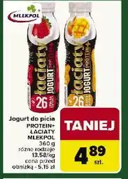 Carrefour Jogurt do picia Protein+ łaciaty oferta
