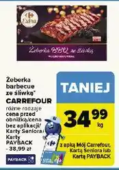 Carrefour Żeberka barbecue ze śliwką oferta