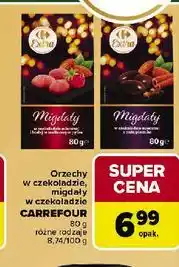Carrefour Orzechy w czekoladzie, migdały oferta