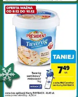 Carrefour Express Twaróg sernikowy President oferta