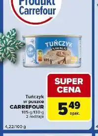 Carrefour Express Tuńczyk kawałki w sosie własnym Carrefour Classic oferta