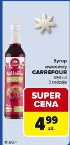 Carrefour Express Syrop malinowy Carrefour Classic oferta