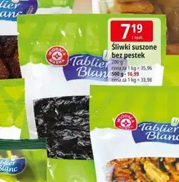 E.Leclerc Sliwki suszone bez pestek Wiodąca Marka Tablier Blanc oferta