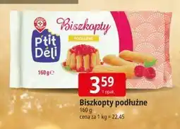 E.Leclerc Biszkopty podłużne Wiodąca Marka P'tit Deli oferta