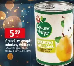 E.Leclerc Gruszki williams połówki w syropie Wiodąca Marka Douceur Du Verger oferta