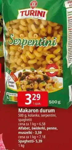 E.Leclerc Makaron spaghetti Wiodąca Marka Turini oferta