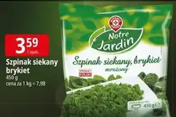 E.Leclerc Szpinak siekany brykiet Wiodąca Marka Notre Jardin oferta