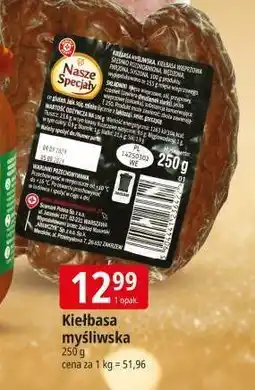 E.Leclerc Kiełbasa myśliwska Wiodąca Marka Nasze Specjały oferta