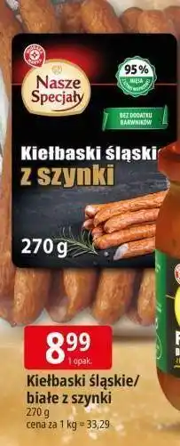 E.Leclerc Kiełbaski śląskie z szynki Wiodąca Marka Nasze Specjały oferta