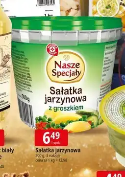 E.Leclerc Sałatka jarzynowa z groszkiem Wiodąca Marka Nasze Specjały oferta