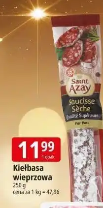 E.Leclerc Kiełbasa wieprzowa suszona Wiodąca Marka Saint Azay oferta