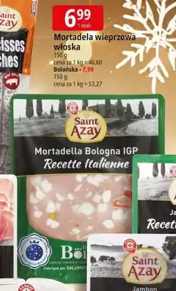 E.Leclerc Mortadela wieprzowa bolońska Wiodąca Marka Saint Azay oferta
