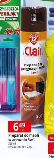 E.Leclerc Spray do pielęgnacji mebli Wiodąca Marka Clair oferta