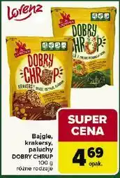 Carrefour Paluchy pełne ziaren sezamu lnu i chia Lajkonik Dobry Chrup oferta