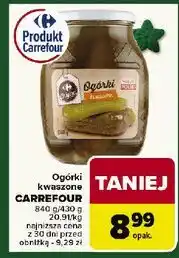 Carrefour Ogórki kwaszone Carrefour oferta
