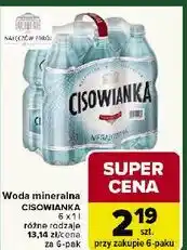 Carrefour Woda niegazowana Cisowianka oferta