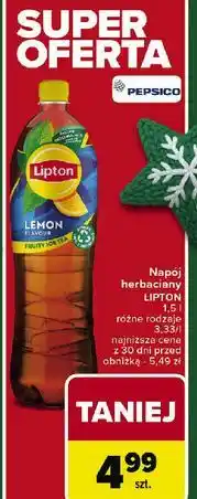 Carrefour Napój lemon Lipton Ice Tea oferta