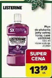 Carrefour Płyn do płukania ust clean mint Listerine Total Care oferta