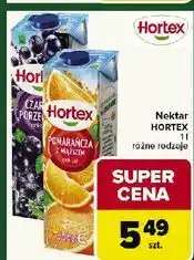 Carrefour Nektar czarna porzeczka Hortex oferta