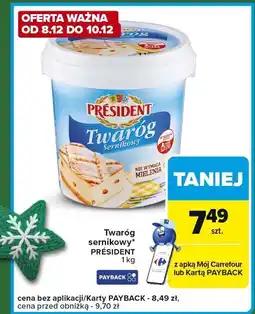 Carrefour Express Twaróg semikowý President oferta
