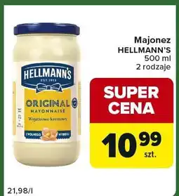 Carrefour Express Majonez Hellmann's Original 500 ml, 2 rodzaje oferta