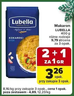 Carrefour Express Makaron Lubella Kokarki 400 g, różne rodzaje oferta