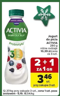 Carrefour Express Jogurt do picia Activia 280 g, różne rodzaje oferta