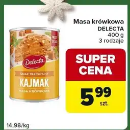 Carrefour Express Masa krówkowa Delecta 400 g, 3 rodzaje oferta