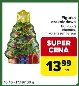 Carrefour Express Figurka czekoladowa choinka mikołaj z reniferem Carrefour Express oferta