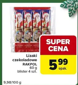 Carrefour Express Lizaki czekoladowe RAKPOL blister oferta