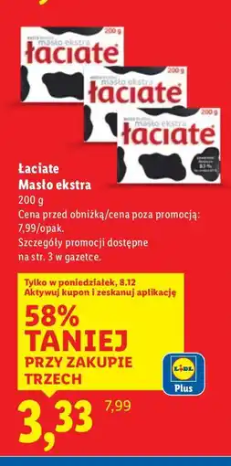 Lidl Masło Łaciate Masło ekstra oferta