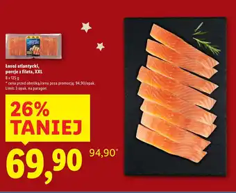 Łosoś atlantycki, porcje z fileta, XXL Lidl