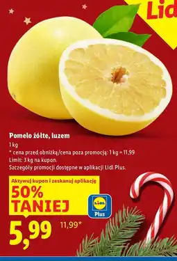 Lidl Pomelo żółte luzem Lidl oferta