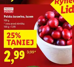 Lidl Polska żurawina luzem Lidl oferta
