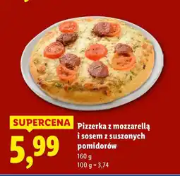 Lidl Pizzerka z mozzarellą i sosem z suszonych pomidorów Piekarnia Lidla oferta