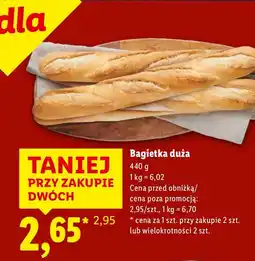Lidl Bagietka duża Piekarnia Lidla oferta