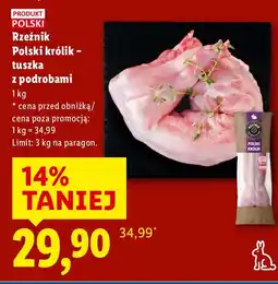 Lidl Rzeźnik Polski królik - tuszka z podrobami oferta