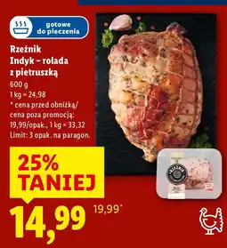 Lidl Rzeźnik Indyk - rolada z pietruszką oferta