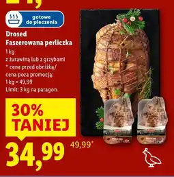 Lidl Drosed Faszerowana perliczka z żurawiną lub z grzybami oferta