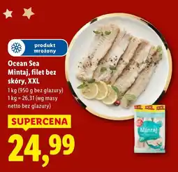 Lidl Filet bez skóry mintaj Ocean Sea XXL 1kg oferta