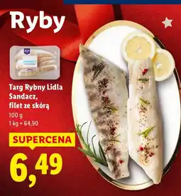 Lidl Filet ze skórą sandacz Targ Rybny Lidla 100g oferta