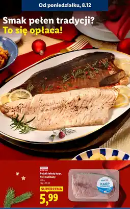 Lidl Karp filet nacinany polski świeży 100g Lidl oferta