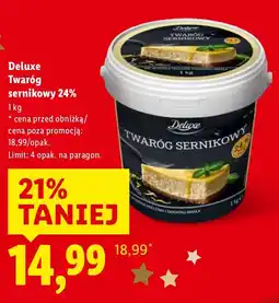 Lidl Twaróg sernikowy 24% Deluxe oferta