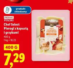 Lidl Pierogi z kapustą i grzybami Chef Select oferta
