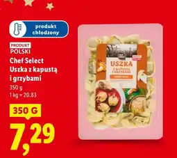 Lidl Uszka z kapustą i grzybami Chef Select oferta