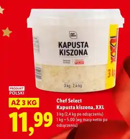 Lidl Kapusta kiszona XXL Chef Select oferta