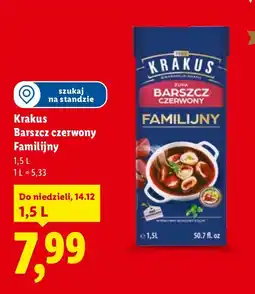 Lidl Barszcz czerwony Familijny Krakus oferta