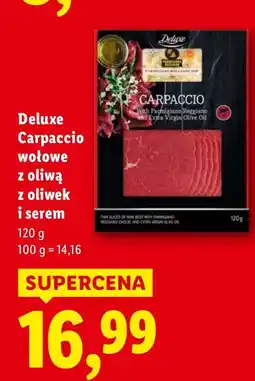 Lidl Carpaccio wołowe z oliwą z oliwek i serem Deluxe oferta