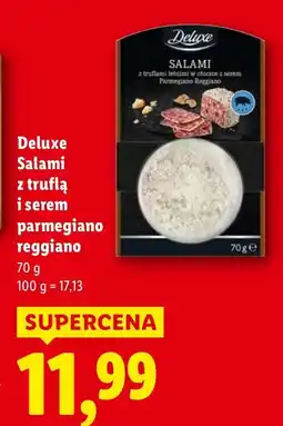 Lidl Salami z truflą i serem parmegiano reggiano Deluxe oferta