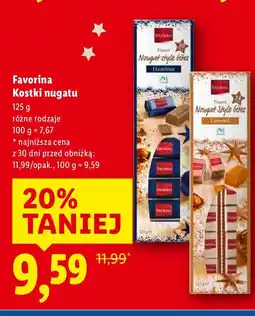 Lidl Kostki nugatu Favorina oferta